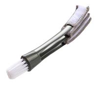 Eruinfang Strumento per la pulizia delle veneziane 2 in 1, spazzola per la pulizia delle veneziane, per condizionatore, tastiera, davanzale, presa d'aria dell'auto (grigio)