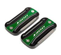 ERUKEI per Kawasaki J300 J 300 2014-2020 2021 Moto CNC in Alluminio Anteriore O Posteriore Cilindro Maestro del Freno Copertura Serbatoio Liquido Freni Coppa Fluido Olio (Colore : Verde)