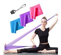 ERUW Bandae Elastiche Fitness, Set di 3 Banda Elastica Fasce Resistenza Fascia Elastica Esercizi Ideale per Terapia Fisica, Yoga, Pilates, Riabilitazione Allenamento a casa