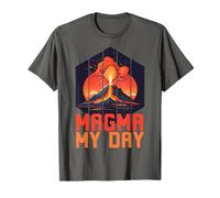 Eruzione Vulcano Lava Magma Geologia Umorismo Vulcanologo Maglietta