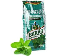 Erva Mate Tè Menta Barão 0.5kg dal Brasil | Composto de Erva Mate com Menta Barão 0.5kg Brasil | Bevanda disintossicante ed energetica