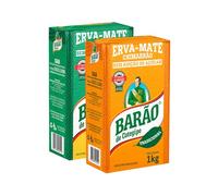 Erva Mate Tradicional e Nativa Barão para tomar Chimarrão Pack 2x 1kg