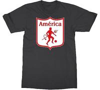 ERVBfddaz America de Cali Colombia Futbol Soccer Men's T-Shirt Black S