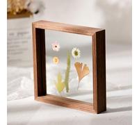 ERVDKXCOI cornice con vetro a doppia faccia galleggiante, A4 Multiple Sizes Double Sided Floating Photo Frame Multicolor(Mahogany Color,7 Inches [11.8 * 16.1cm])