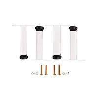 ERVDKXCOI I mobili per le gambe supportano i piedi. For vari stili di letti, scrivanie, bagni, altezza regolabile, con accessori, stabile(White,15cm/6in)