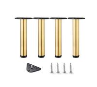 ERVDKXCOI I mobili per le gambe supportano i piedi. Gambe for mobili resistenti, utilizzabili in tutti i tipi di letti, scrivanie, sedie, con accessori, design stabile e sicuro.(Gold,35cm/14in)