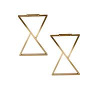 ERVDKXCOI I mobili per le gambe supportano i piedi. Supporto for mobili in metallo in acciaio inossidabile, supporto for gambe a barra, supporto for gambe da tavolo(Gold,60 * 72cm)