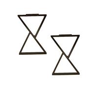 ERVDKXCOI I mobili per le gambe supportano i piedi. Supporto for mobili in metallo in acciaio inossidabile, supporto for gambe a barra, supporto for gambe da tavolo(Schwarz,60 * 72cm)