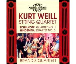 Ervín Schulhoff String Quartets Op. 59 Nos. 1 and 3 (Brandis Quartett) (CD)