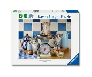 Erwachsenenpuzzle 1500 Teile - Kätzchen in der Küche