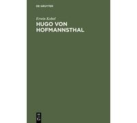 Erwin Kobel Hugo von Hofmannsthal (Copertina rigida)