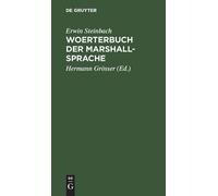 Erwin Steinbach Woerterbuch Der Marshall-Sprache (Copertina rigida)