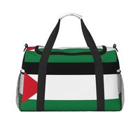 Erwqavc Borsone da viaggio con stampa bandiera dello Stato della Palestina, borsa da viaggio, borsa a tracolla per weekender, borsa sportiva da palestra per uomo e donna
