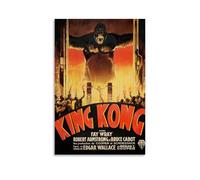 ERYAWIEH King Kong 1933 (4) poster artistico da parete su tela estetica poster arte moderna pittura per soggiorno 30 x 45 cm, senza cornice, stile 7