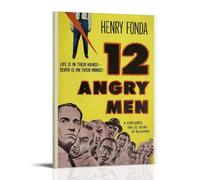 ERYAWIEH Poster artistico da parete su tela, motivo: 12 Angry Men, poster artistico moderno per soggiorno, 20 x 30 cm, con cornice