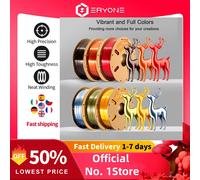 ERYONE 1/5/10KG Filamento PLA Premium Ultra Silk 1,75mm Stampa 3D, multicolore disponibile, filamento pla di seta, 1KG/bobina Silk Silver 1KG