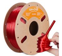 ERYONE 90A TPU Filament 1.75mm for 3D Printer +/-0.03mm, 1kg (2.2 LBS) / Spool, Transparent Red
