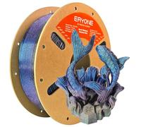 ERYONE Burnt Titanium Rainbow PLA Filament 3D Printer 1.75mm +/-0.03mm, 1kg(2.2LBS)/Spool, Rose & Dark Gold & Green & Blue & Purple Blue