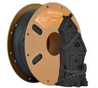 ERYONE Filamento per legno PLA in materiale misto 1,75 mm +/- 0,03 mm, bobina da 1 kg (2,2 libbre) Filamento per stampante 3D, legno PLA, legno grigio carbone Charcoal Grey