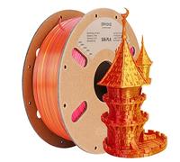 ERYONE Filamento PLA bicolore doppio 1,75 mm, filamento stampante 3D bobina da 1 kg +/- 0,02 mm, rosso seta e oro
