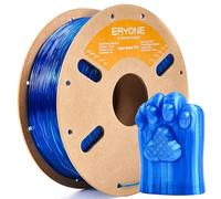 ERYONE Filamento TPU 1.75mm Velocità Elevata, 95A, 1kg (2.2LBS)/Spool, Blu Trasparente
