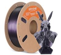 ERYONE Glitter PLA Filament for 3D Printer, 1.75mm +/-0.03mm, 1kg(2.2LBS)/Spool, Dual Color Burnt Titanium PLA,Black & Rose