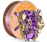 ERYONE High Speed Filament Silk Dual Color 1.75mm +/- 0.03mm, Rapid PLA Filament, 30-500mm/s Hyper Speed PLA Filament, 1kg (2.2LBS)/Spool, Gold & Purple