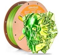 ERYONE High Speed Filament Silk Dual Color 1.75mm +/- 0.03mm, Rapid PLA Filament, 30-500mm/s Hyper Speed PLA Filament, 1kg (2.2LBS)/Spool, Green & Yellow
