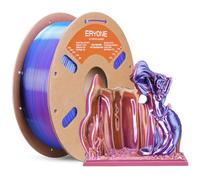 ERYONE High Speed Silk Quadruple Color PLA Filament for 3D Printer 1.75mm +/- 0.03mm,Hyper Speed Coextrusion Filament PLA Shiny 1kg,Electrical Night(Neon Purple&Bright Blue&Neon Pink&Neon Yellow)