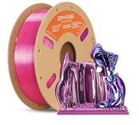 ERYONE High Speed Silk Quadruple Color PLA Filament for 3D Printer 1.75mm +/- 0.03mm, Hyper Speed Coextrusion Filament PLA Shiny 1kg, Cold Fire Night(Deep Purple & Magenta & Pink & Sky Blue)