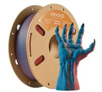 ERYONE Matte Dual Color Coextrusion Filament PLA 1.75 mm +/- 0.03 mm, Matte Bicolor PLA Filament for 3D Printers,1kg (2.2lbs)/Spool, Teal & Burnt Orange