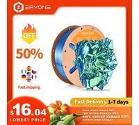Eryone Nuovo Arrivo Iper Velocità Seta PLA Doppio Colore 1KG Diametro del Filamento 1.75mm ±0.03mm Bobina Perfetta Filamento Per Stampante 3D Gold Purple