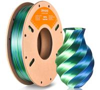 ERYONE PLA Silk Shiny 3D Printer Filament 1.75mm, Dual Silk PLA Filament, Bicolor Silk Filament Two Tone PLA +/- 0.03mm, 250g/Spool, Blue Green