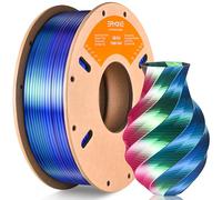 ERYONE PLA Silk Shiny 3D Printer Filament 1.75mm, Triple Silk PLA Filament, Coextrusion Silk PLA Filament,+/- 0.03mm, 250g/Spool, Red Blue Green
