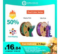 ERYONE Promozione Nuovo filamento bicolore PLA di seta opaca per stampante 3D FDM Cambia colore 1,75 mm ± 0,03 Consegna veloce Silk Rose Light Blue