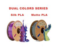 ERYONE Serie Dual Color PLA di seta e PLA opaca 1KG Diametro 1,75mm Filamento di alta qualità per stampa 3D FDM Nuovo arrivo Matte Purple Green