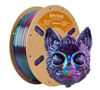 ERYONE Silk Rainbow Twist PLA Filament, Fast Color Change for 3D Printing Filament, Silk Shiny Rainbow 1.75mm ±0.03mm, 1KG Spool (2.2 Lbs), Red Blue Green
