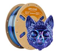 ERYONE Silk Rainbow Twist PLA Filament, Fast Color Change for 3D Printing Filament, Silk Shiny Rainbow 1.75mm ±0.03mm, 1KG Spool (2.2 Lbs), Black Blue Purple