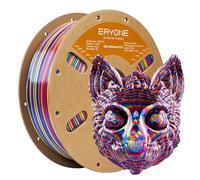 ERYONE Silk Rainbow Twist PLA Filament, Fast Color Change for 3D Printing Filament, Silk Shiny Rainbow 1.75mm ±0.03mm, 1KG Spool (2.2 Lbs), Red Yellow Blue