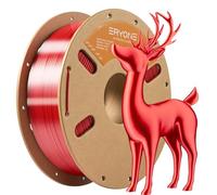 ERYONE Ultra Silk PLA Filament, Silk Filament PLA 1.75mm for 3D Printer,1KG +/-0.03mm, Red