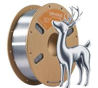 ERYONE Ultra Silk PLA Filament, Silk Filament PLA 1.75mm for 3D Printer,1KG +/-0.03mm, Silver