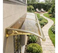 eryssgbf Pensilina Tettoia per Porta Balcone Esterno, Tendalino per Finestra, Resistente ai raggi UV/alla pioggia, Tettoia per Esterno/Porte/Balcone/Finestre 60x70cm