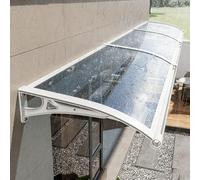 eryssgbf Pensilina Tettoia per Porta Balcone Esterno, Tendalino per Finestra, Resistente ai raggi UV/alla pioggia, Tettoia per Esterno/Porte/Balcone/Finestre 80x80cm