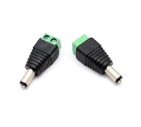 ERYTRJF Connettore di alimentazione DC 2,1 x 5,5 mm, presa jack femmina, adattatore 12 V per telecamera a LED CCTV (femmina, 1 pezzo)