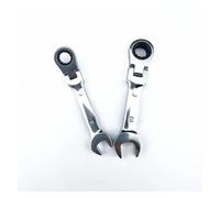 ERYTRJF Per mini chiave a cricchetto da 6-18 mm, testa mobile, doppio uso, estremità aperta, strumento di risparmio di lavoro (17 mm)