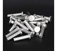 ERYUE 20 Rivetti in Alluminio a Testa Piatta GB867 M6 con Struttura Solida per Resistenza Meccanica per il Miglioramento della Casa (M6*25)