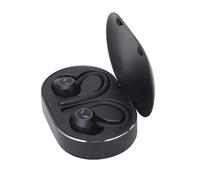 ERYUE 5.1, Stereo HiFi e Bassi Profondi, Design Unico con Gancio per L'orecchio, Batteria a Lunga Durata, Cuffie Wireless con Gancio per L'orecchio Facili da Usare per Esercizi, (Nera)
