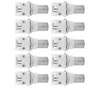 ERYUE Affidabile Adattatore 2P per Scheda Connettore BNC con Montaggio su PCB Bianco da 90 Gradi da 10 Pezzi per la Comunicazione di Sistemi CCTV