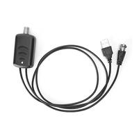 ERYUE Amplificatore di Segnale di Guadagno da 25 DB, Migliora la Chiarezza della Frequenza, Espande la Gamma di Ricezione per la Potente Antenna HDTV Digitale da Interni