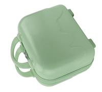 ERYUE Bagaglio a Mano da Viaggio Piccolo da 14 Pollici Mini Bagaglio a Mano Custodia Viaggio Rigida con Piedini Antiscivolo di Grande capacità (Verde)